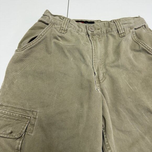 Vintage JNCO Commando Cargo Pants Size 14 (26x25) Tan Skate Y2K Grunge - Picture 3 of 16